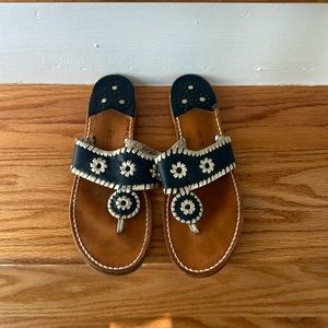 Jack Rogers size 10, worn